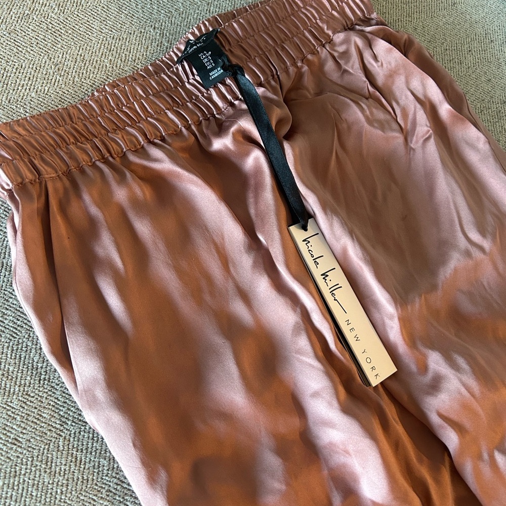 Silky Pink Jogger Pants